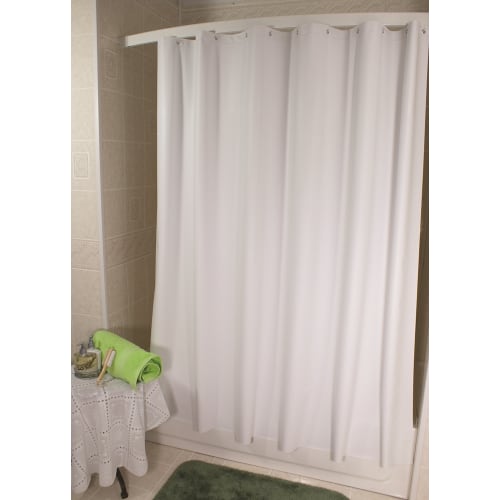 San Crepe Shower Curtain, 8 Gauge Vinyl, 72"x72", Beige